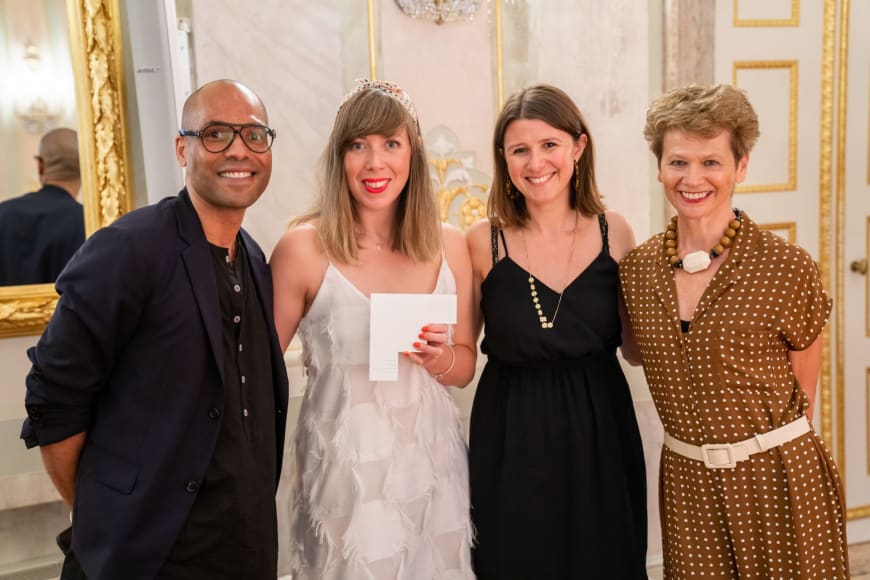  (From left to right) Benoit Swan Pouffer, Artistic Director of Rambert, Helen Searl, Development Director of Rambert, Helen Shute, Chief Executive & Executive Producer,  Judith Mackrell, Dance Writer, The Guardian UK