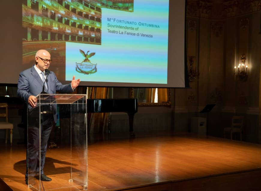 Maestro Fortunato Ortumbina, Sovrintendente of  Teatro La Fenice di Venezia