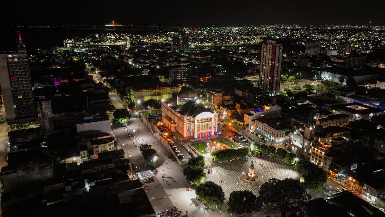 Teatro Amazonas - Drone view