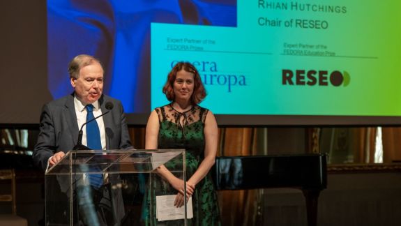 Nicholas Payne, Director of Opera Europa, and Rhian Hutchings, Chair of RESEO - European Network for Opera, Music & Dance Education