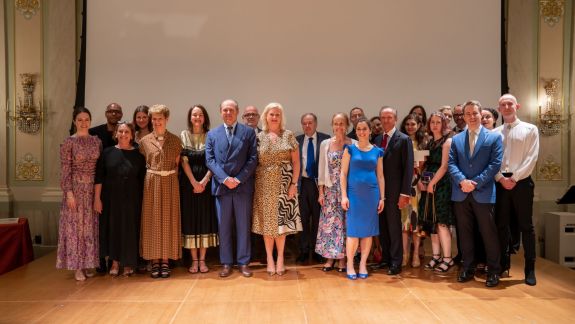 (From left to right) Edilia Gänz, Director of FEDORA, Benoit Swan Pouffer, Artistic Director of Rambert, Laura Berman, Designated Artistic Director Staatsoper Hannover  Helen Shute, Chief Exe