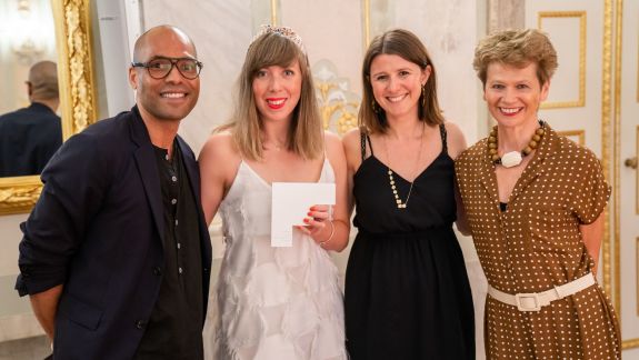 (From left to right) Benoit Swan Pouffer, Artistic Director of Rambert, Helen Searl, Development Director of Rambert, Helen Shute, Chief Executive & Executive Producer, Judith Mackrell, Dance