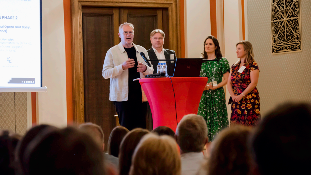 FEDORA Funding Programmes Announcement in Prague - 17.06.22 - Timo Tuovila, Hannu Järvensivu, Edilia Gänz & Valentina Bressan