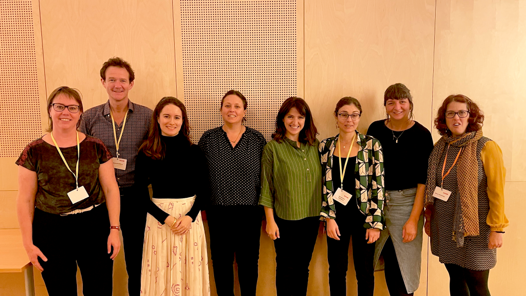 From left to right - Annalies Poppe (Platform K), Richard Willacy (Birmingham Opera Company), Edilia Gänz (FEDORA), Frédérique Tessier (RESEO), Vania Cauzillo (RESEO), Ann-Kristin Sofroniou (