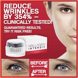 Kollagen Intensiv reduces wrinkles by 354% Kollagen Intensiv reduces wrinkles by 354%