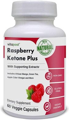 VitaPost Raspberry Ketone Plus | Natural Weight Loss Supplement