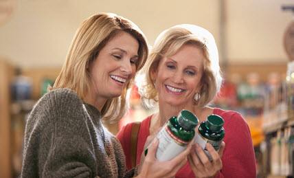 Smiling Middle-Aged Women