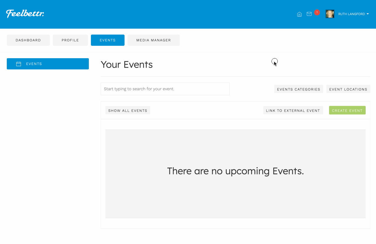 Creating an event