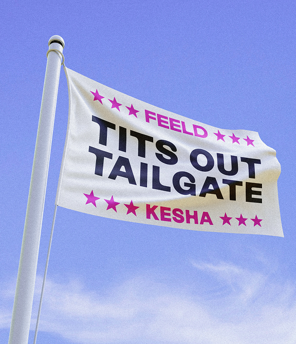 Kesha Tailgate flag