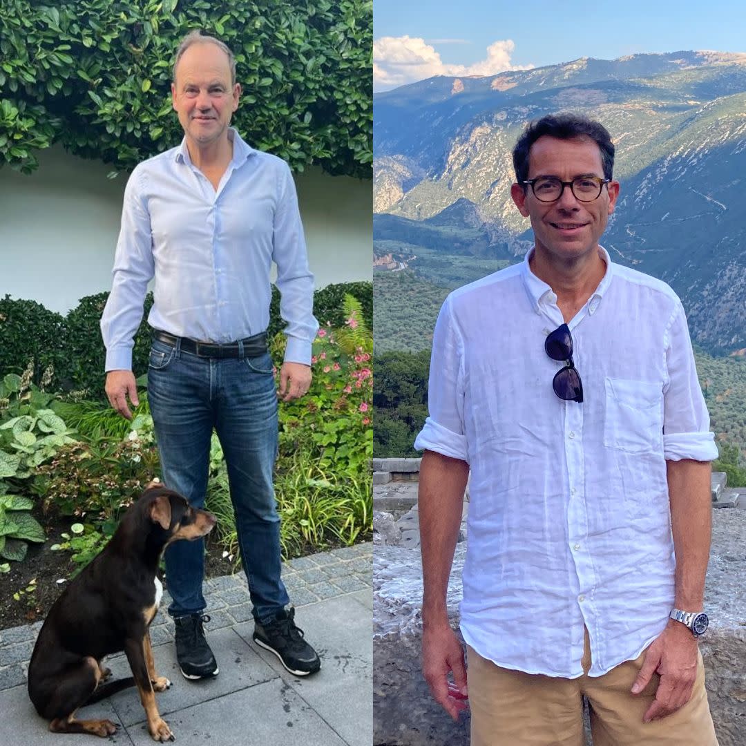 Portraits von Hans-Bernd Brokamp und Thomas Northoff, Podcast-Testimonials