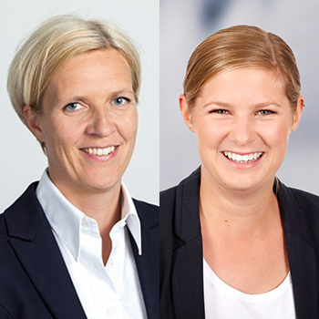 Portraits von Annika Deutsch und Christina Marquardt, Podcast-Testimonials
