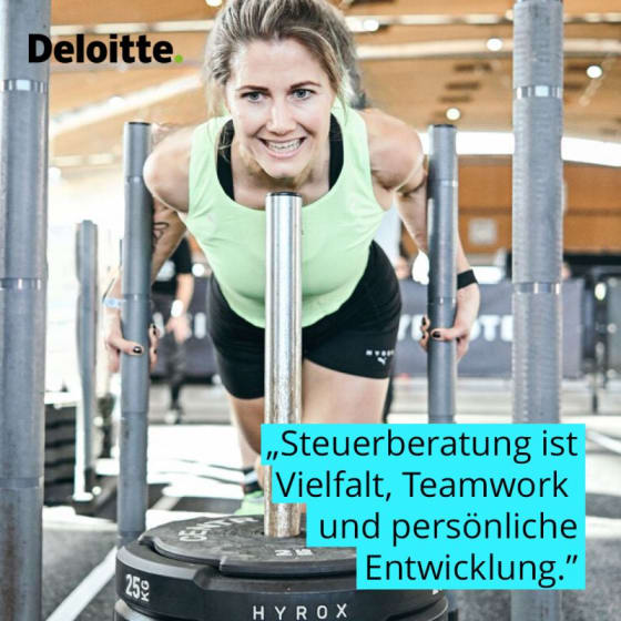 Testimonial Zitat im Bild: „Steuerberatung ist Vielfalt, Teamwork und persönliche Entwicklung.“