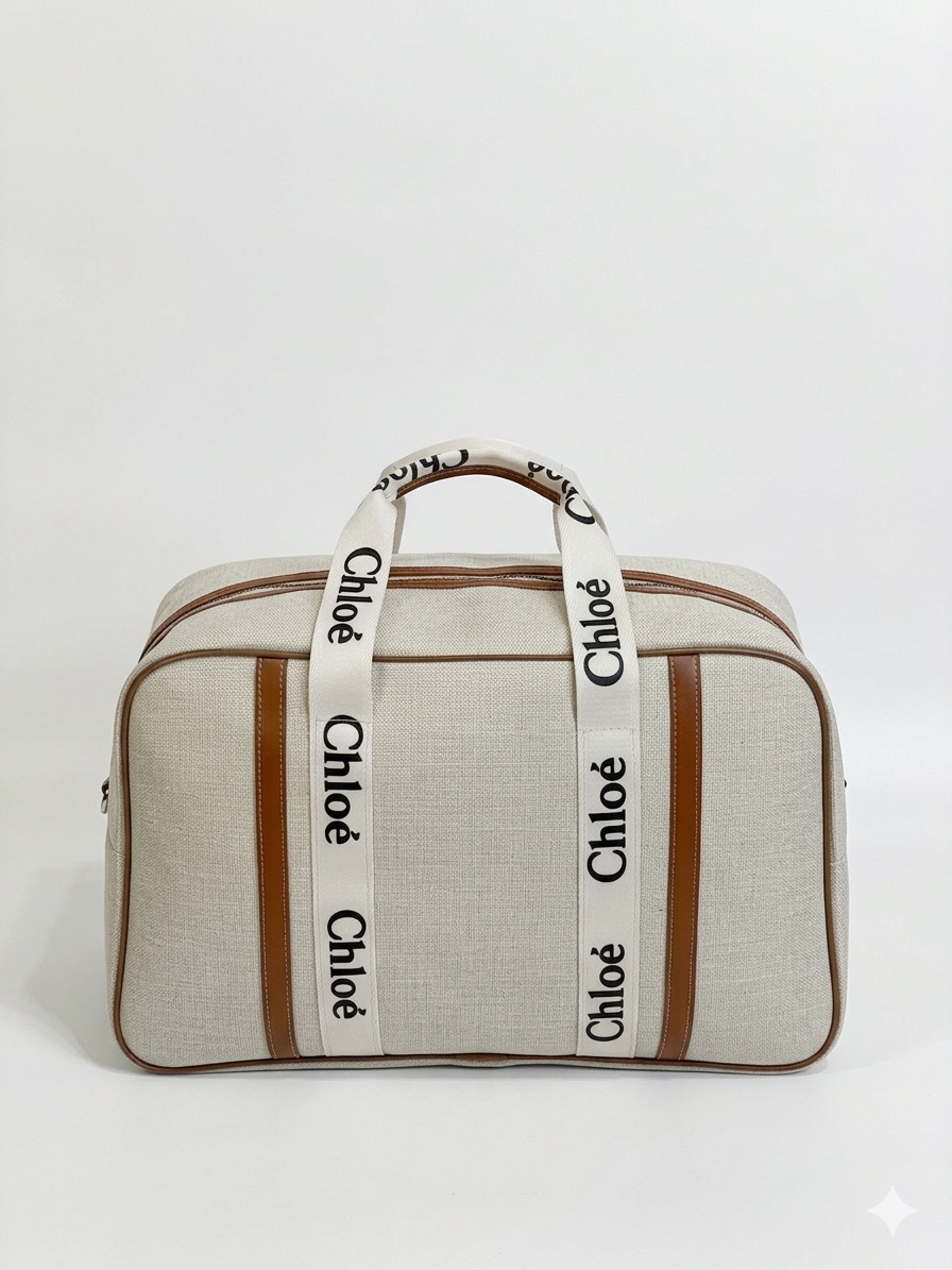 Chloe Seyahat Bayan Çantası-Krem