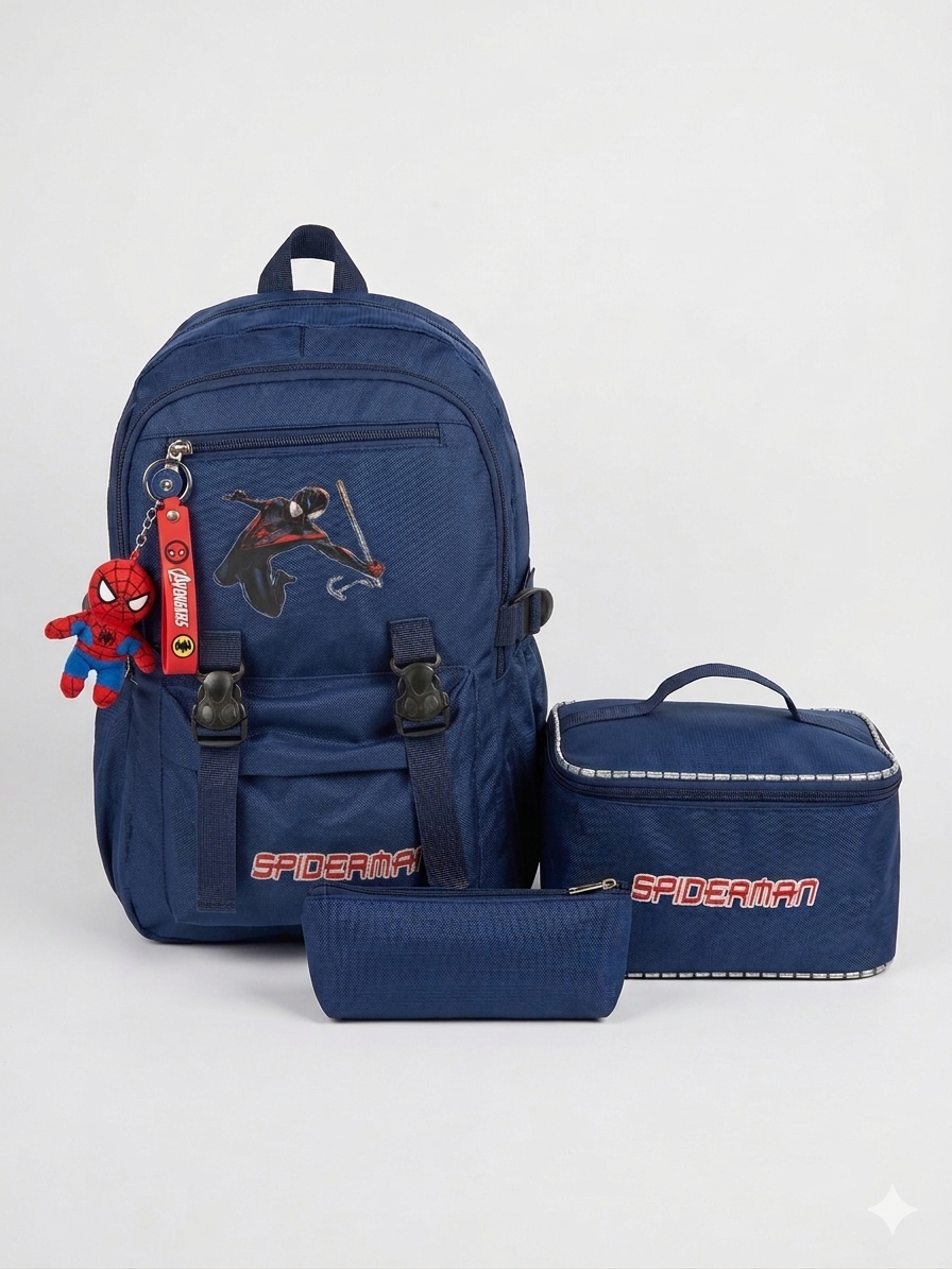 Spider-Man Beslenmeki İlkokul Çantası-Lacivert