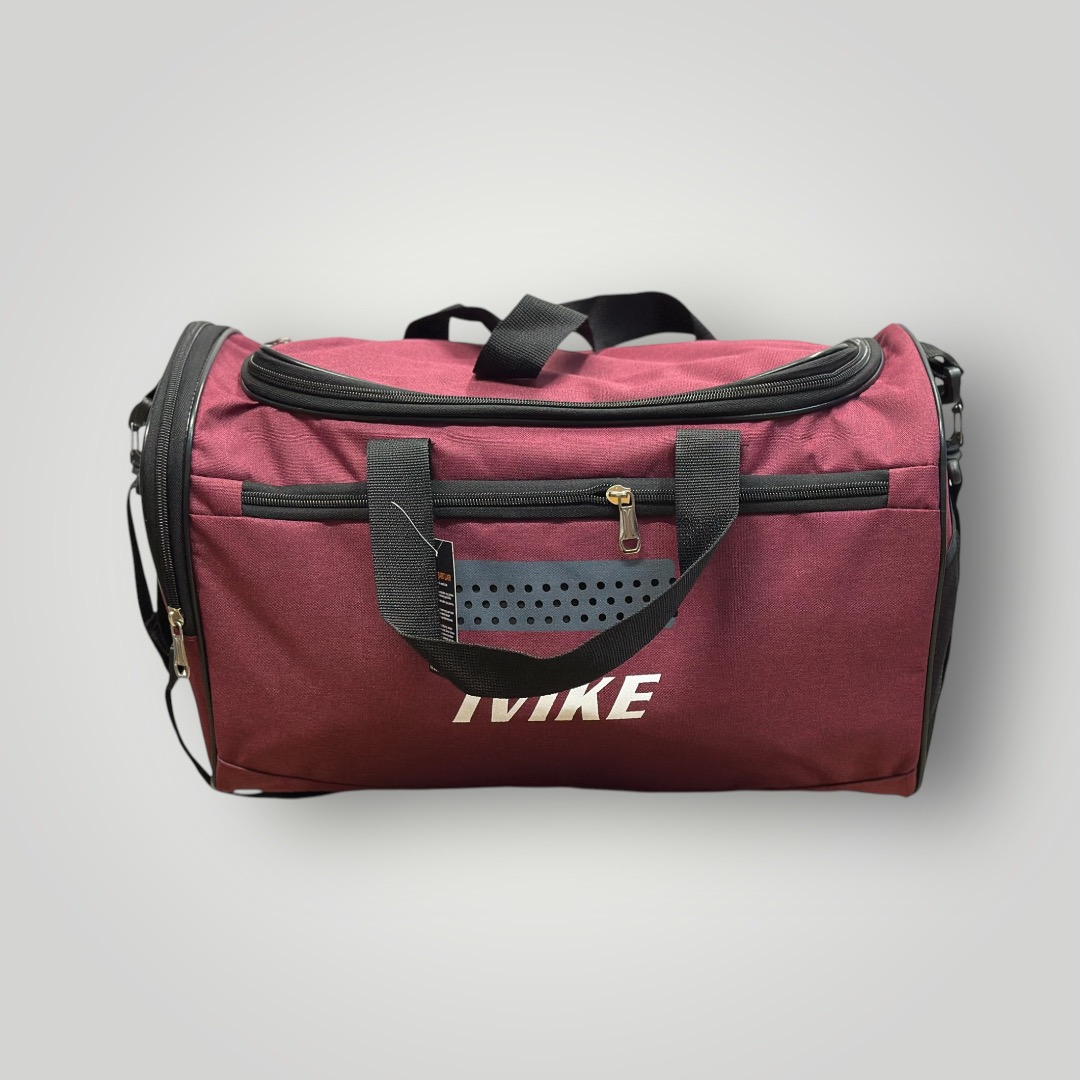 Lazerli Spor Çantası-Bordo