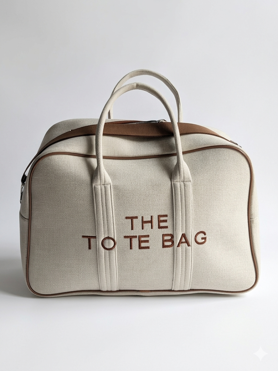 Thetotebag Seyahat Bayan Çantası-Krem