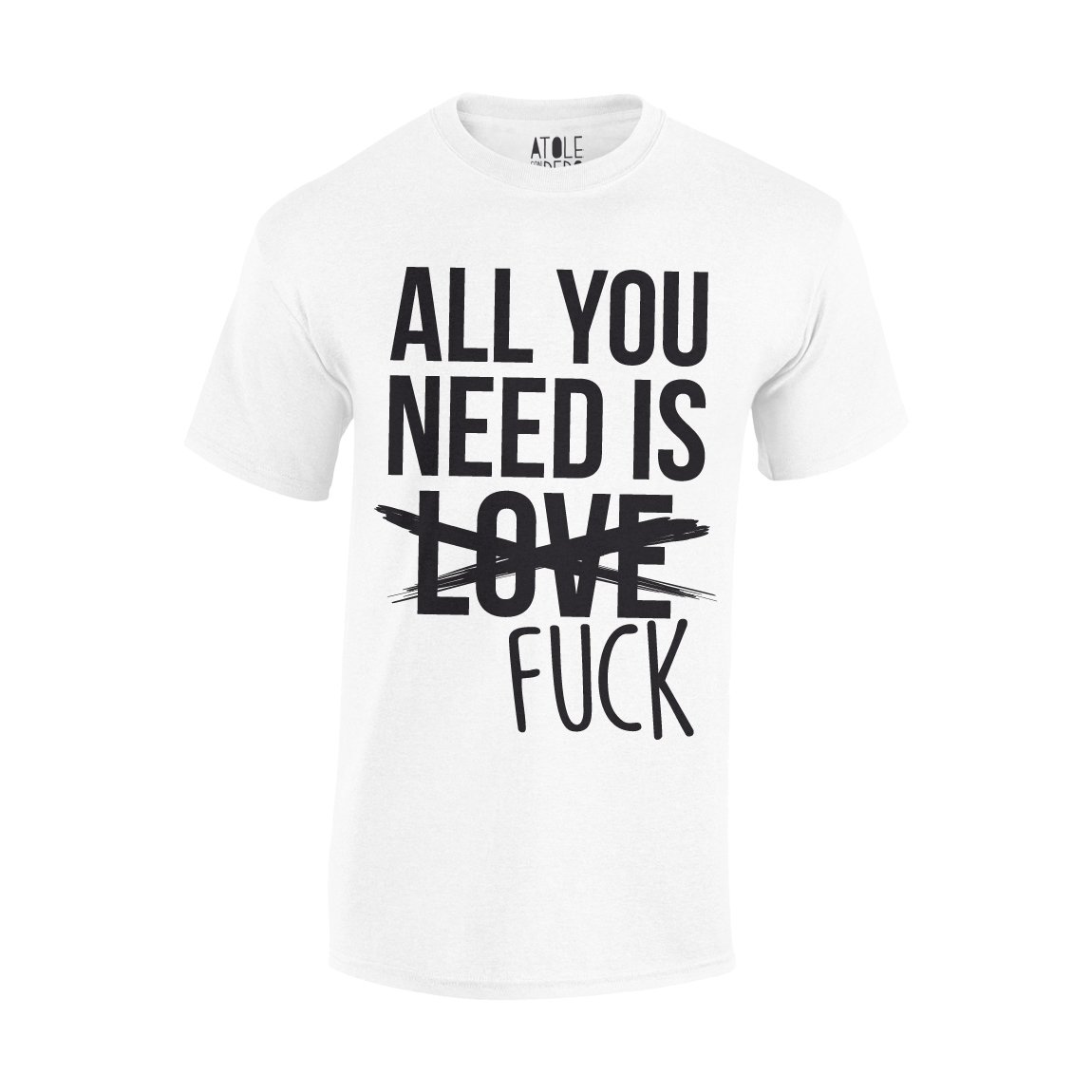 Playera Atole con el dedo Hombre Blanco M