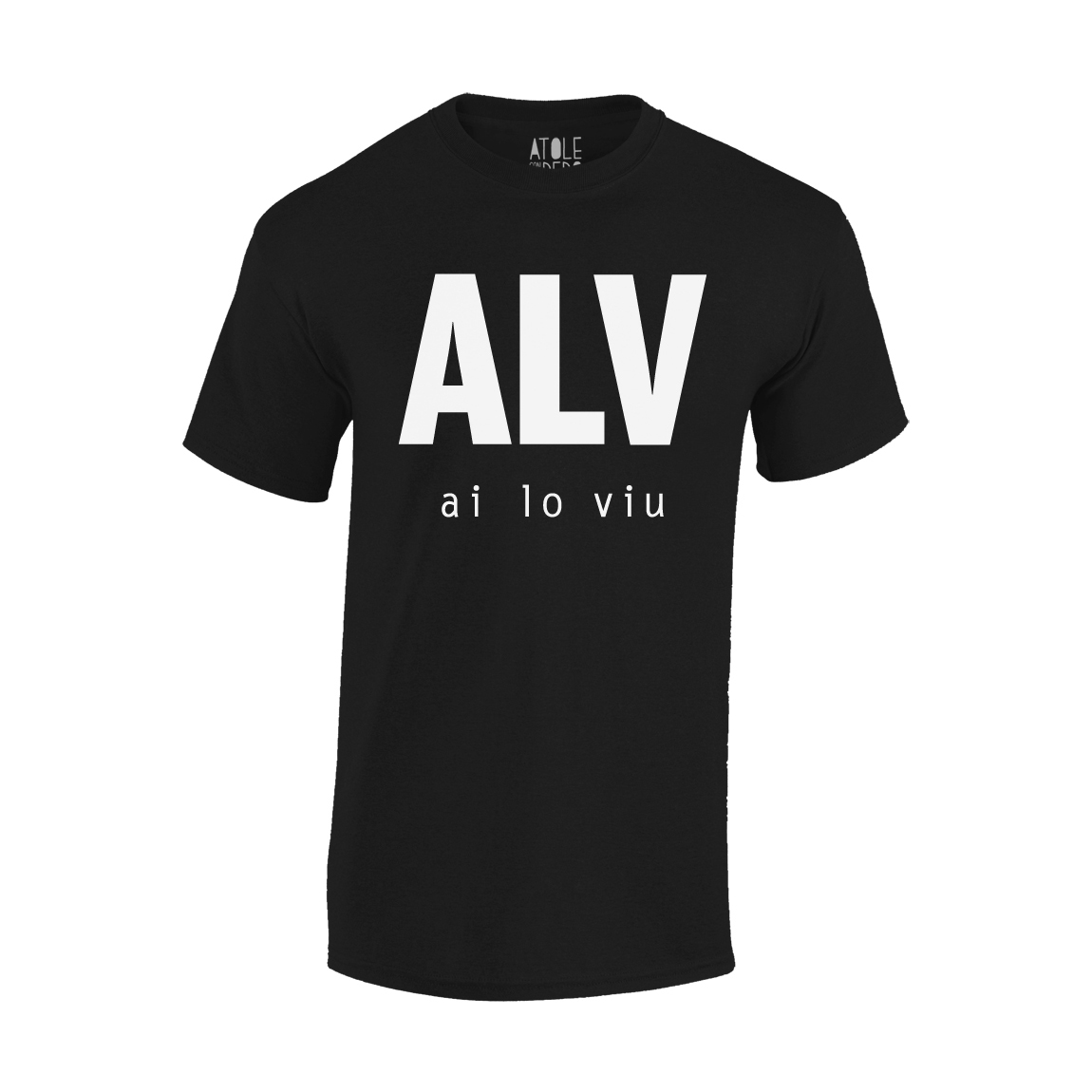Playera Atole con el dedo Hombre Negro M