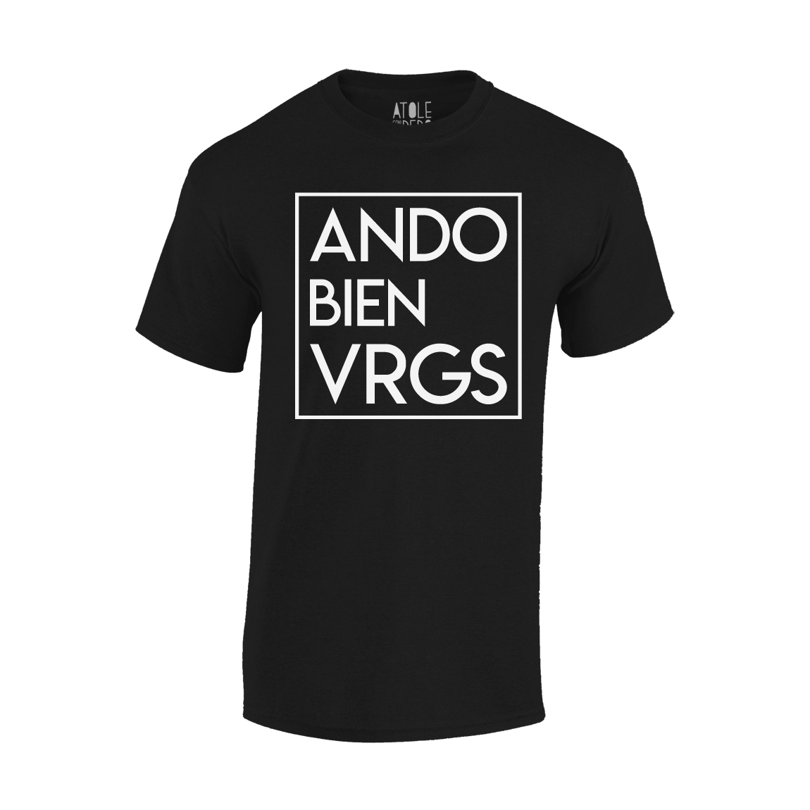 Playera Atole con el dedo Hombre Negro G