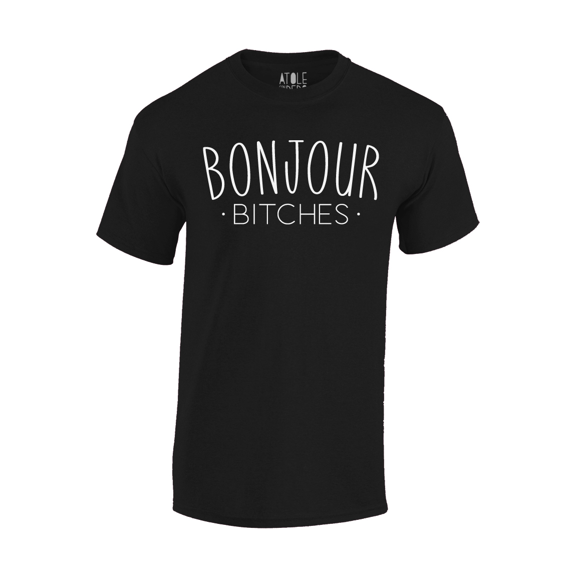 Playera Atole con el dedo Hombre Negro M