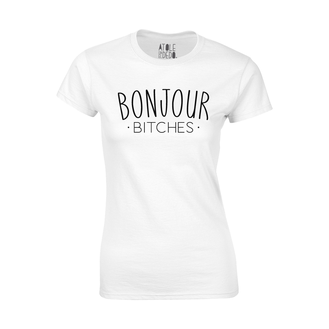 Playera Atole con el dedo Mujer Blanco G