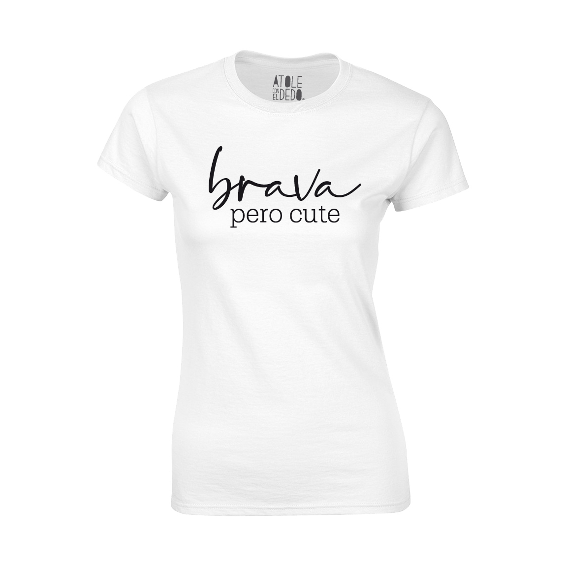 Playera Atole con el dedo Mujer Blanco M
