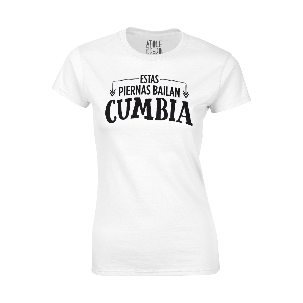 Playera Atole con el dedo Mujer Blanco M