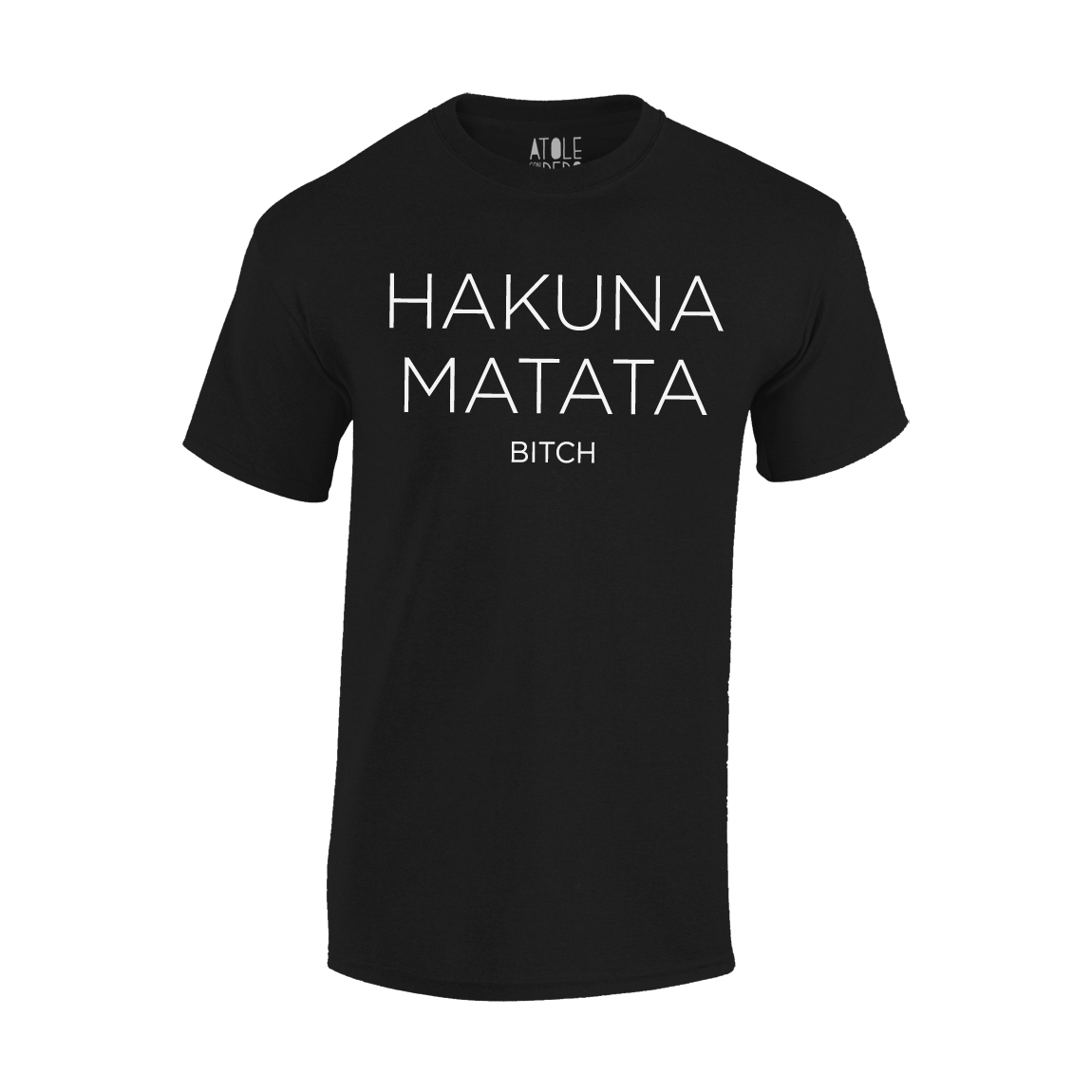 Playera Atole con el dedo Hombre Negro M