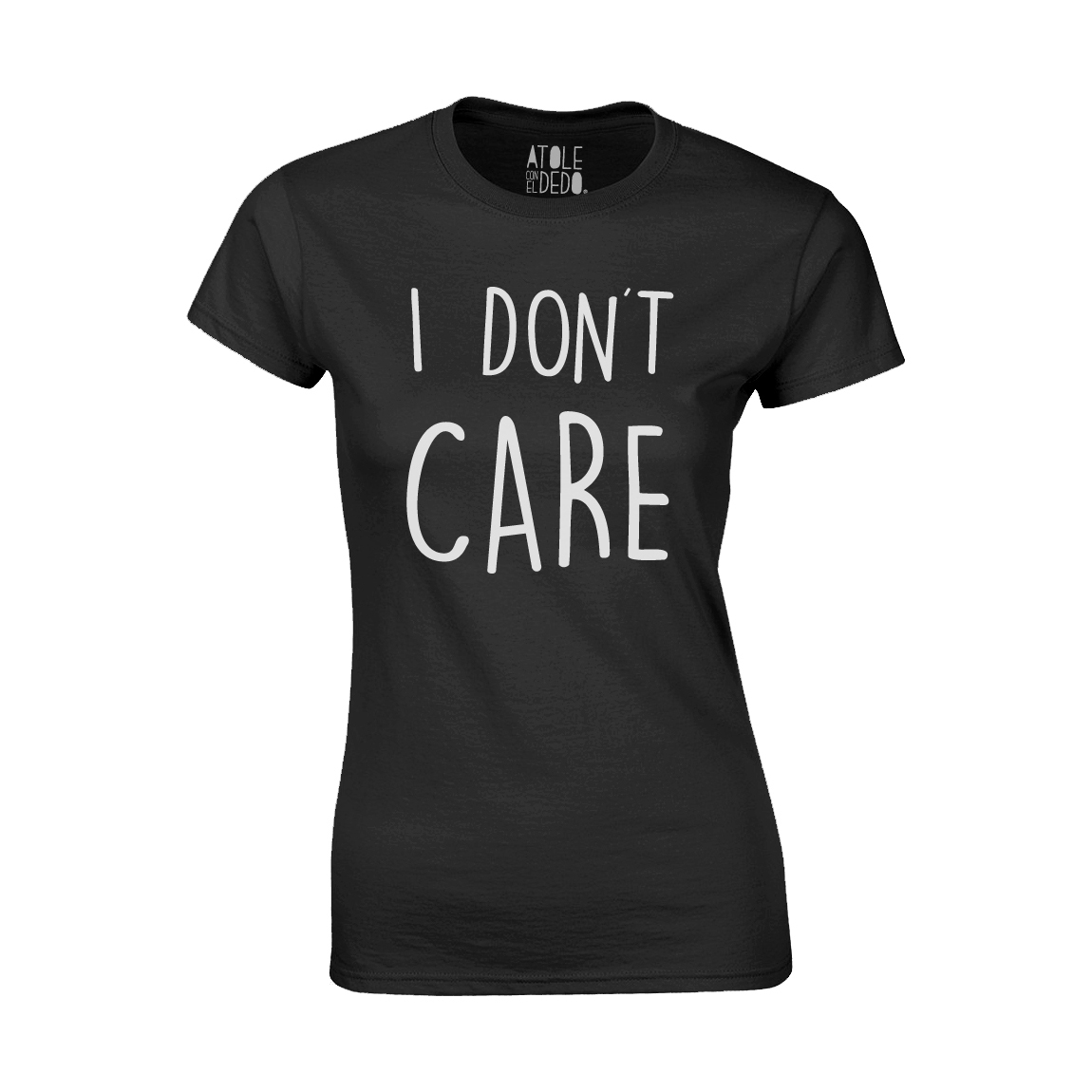 Playera Atole con el dedo Mujer Negro M