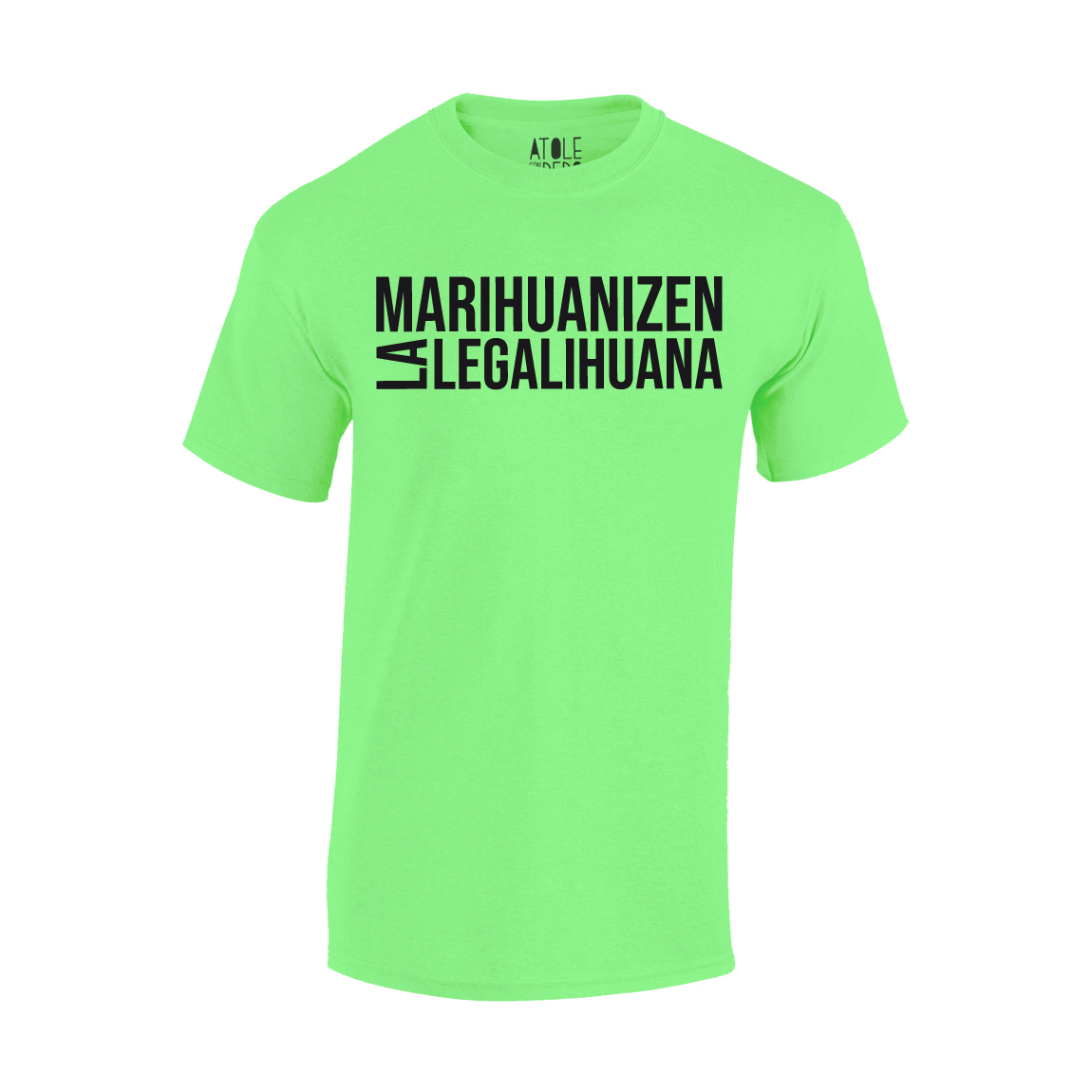 Playera Atole con el dedo Hombre Verde G
