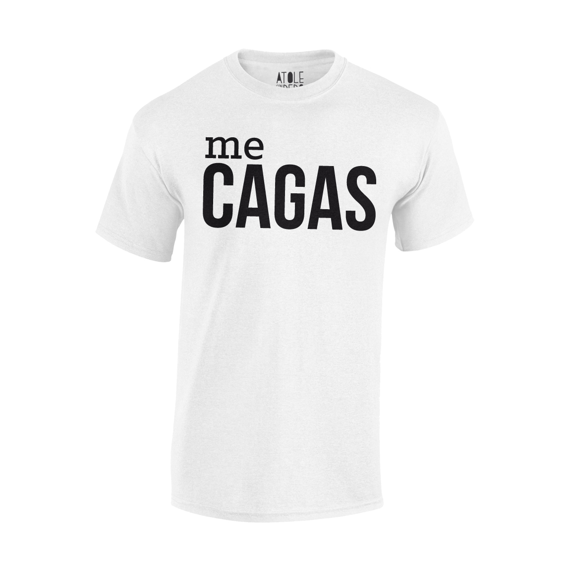 Playera Atole con el dedo Hombre Blanco CH