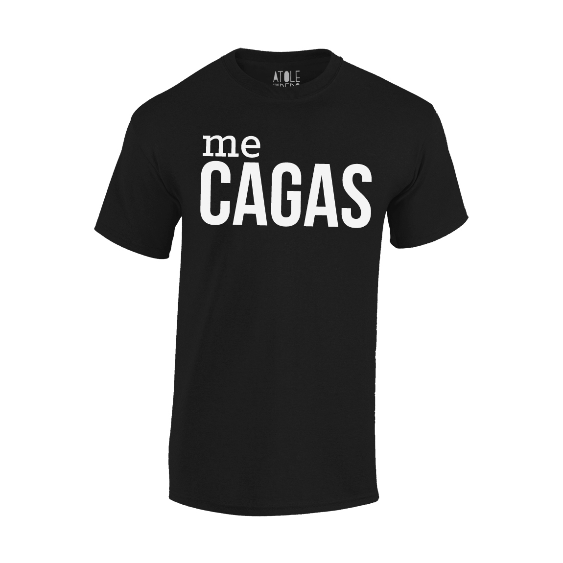 Playera Atole con el dedo Hombre Negro M