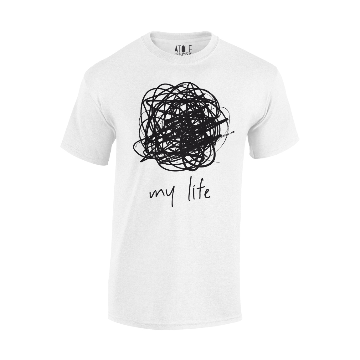 Playera Atole con el dedo Hombre Blanco M