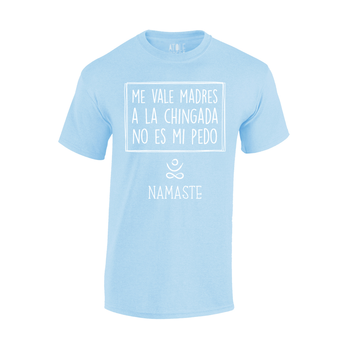 Playera Atole con el dedo Hombre Azul M