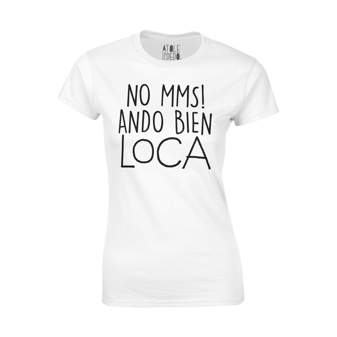 Playera Atole con el dedo Mujer Blanco M
