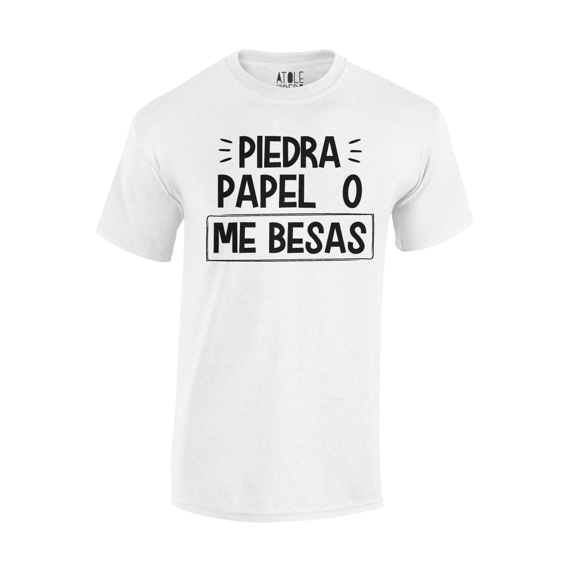 Playera Atole con el dedo Hombre Blanco M