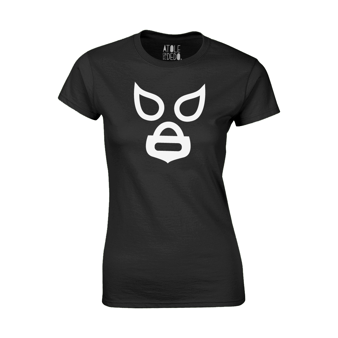 Playera Atole con el dedo Mujer Negro M