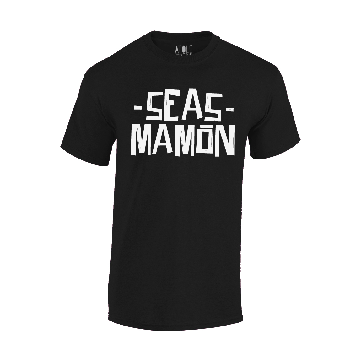 Playera Atole con el dedo Hombre Negro M