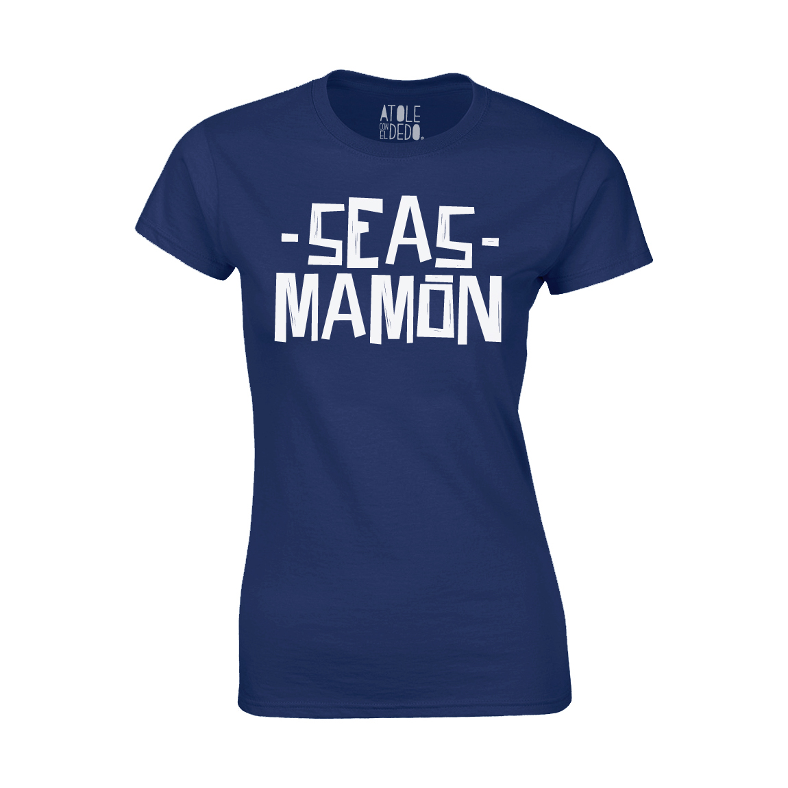 Playera Atole con el dedo Mujer Azul G