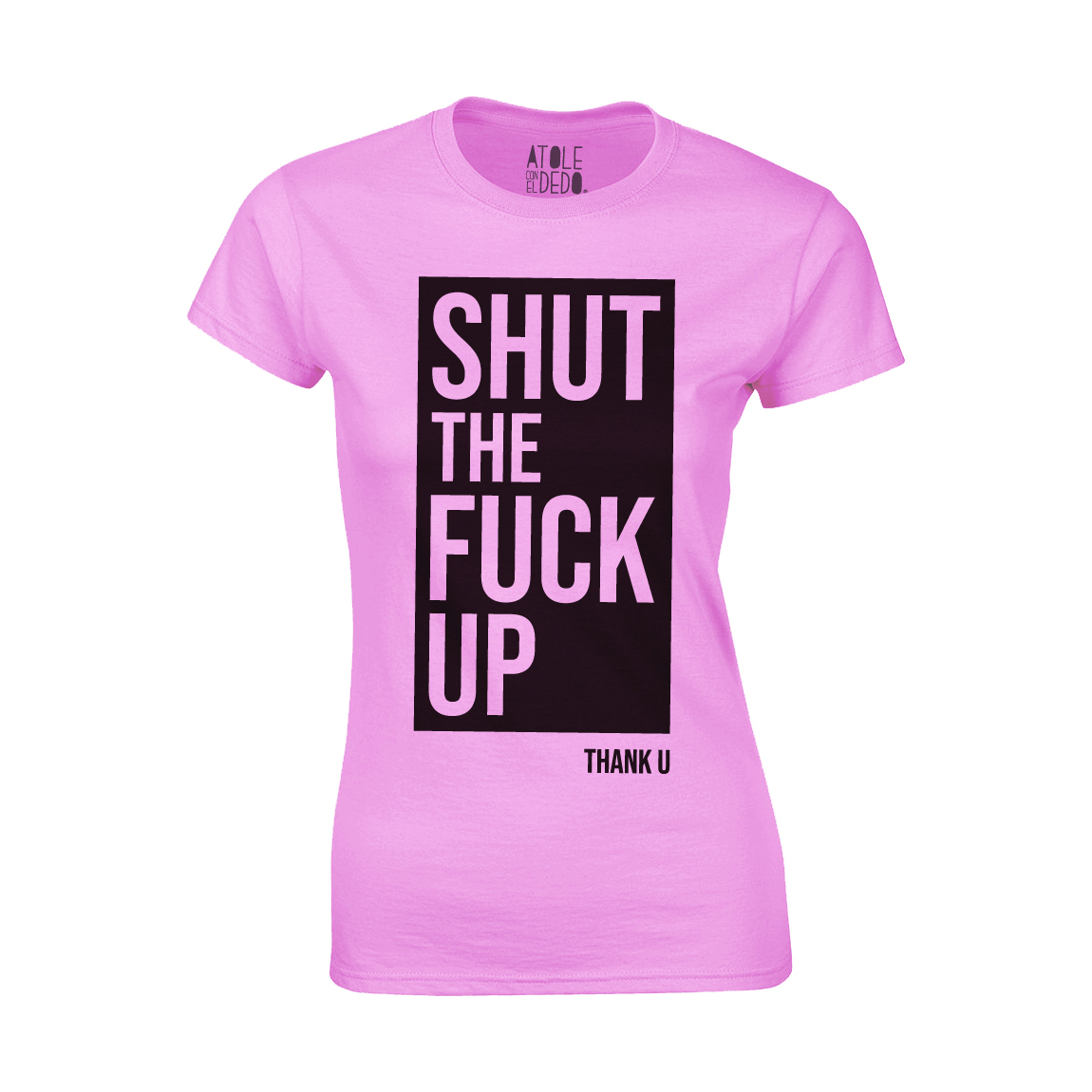 Playera Atole con el dedo Mujer Rosa M