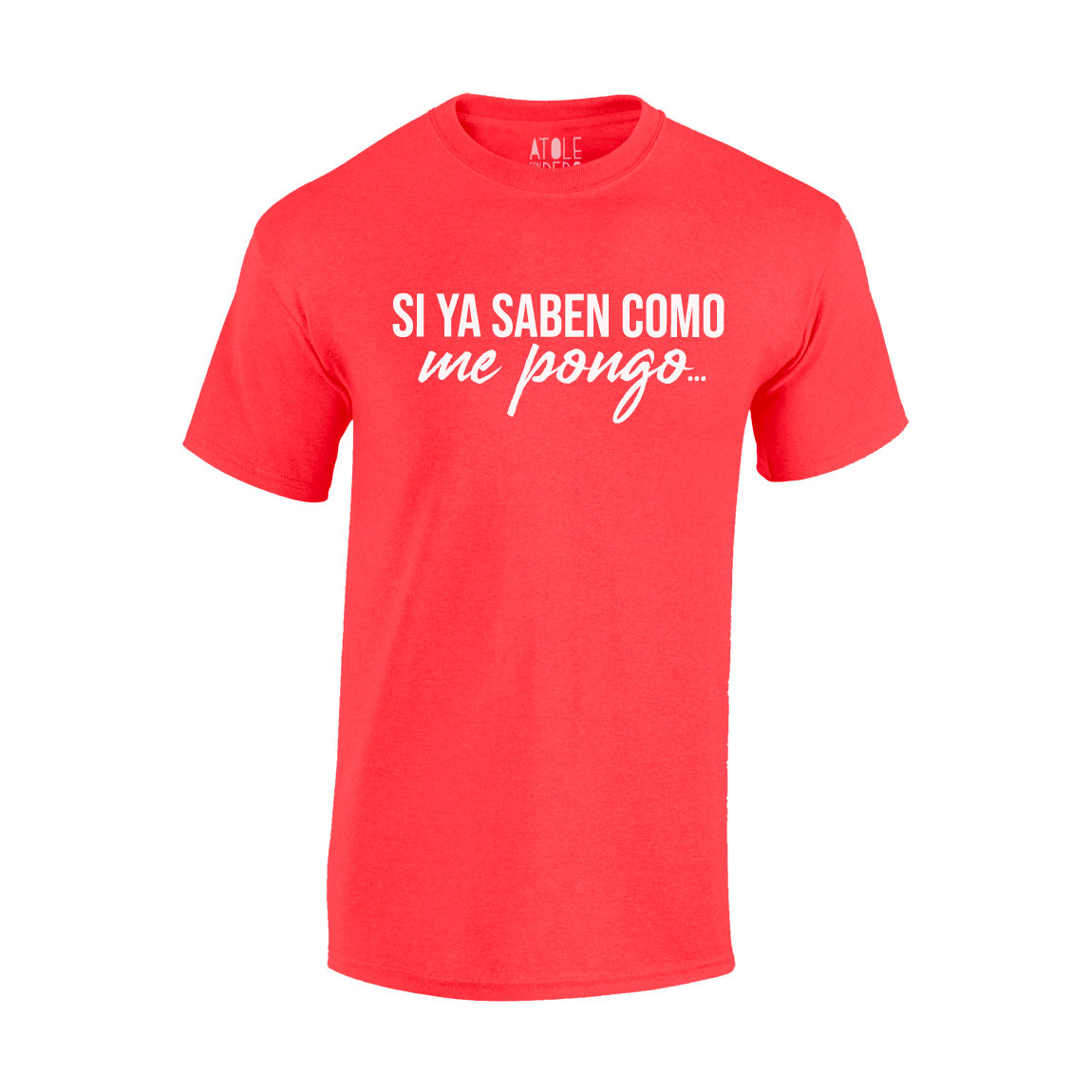 Playera Atole con el dedo Hombre Rojo G