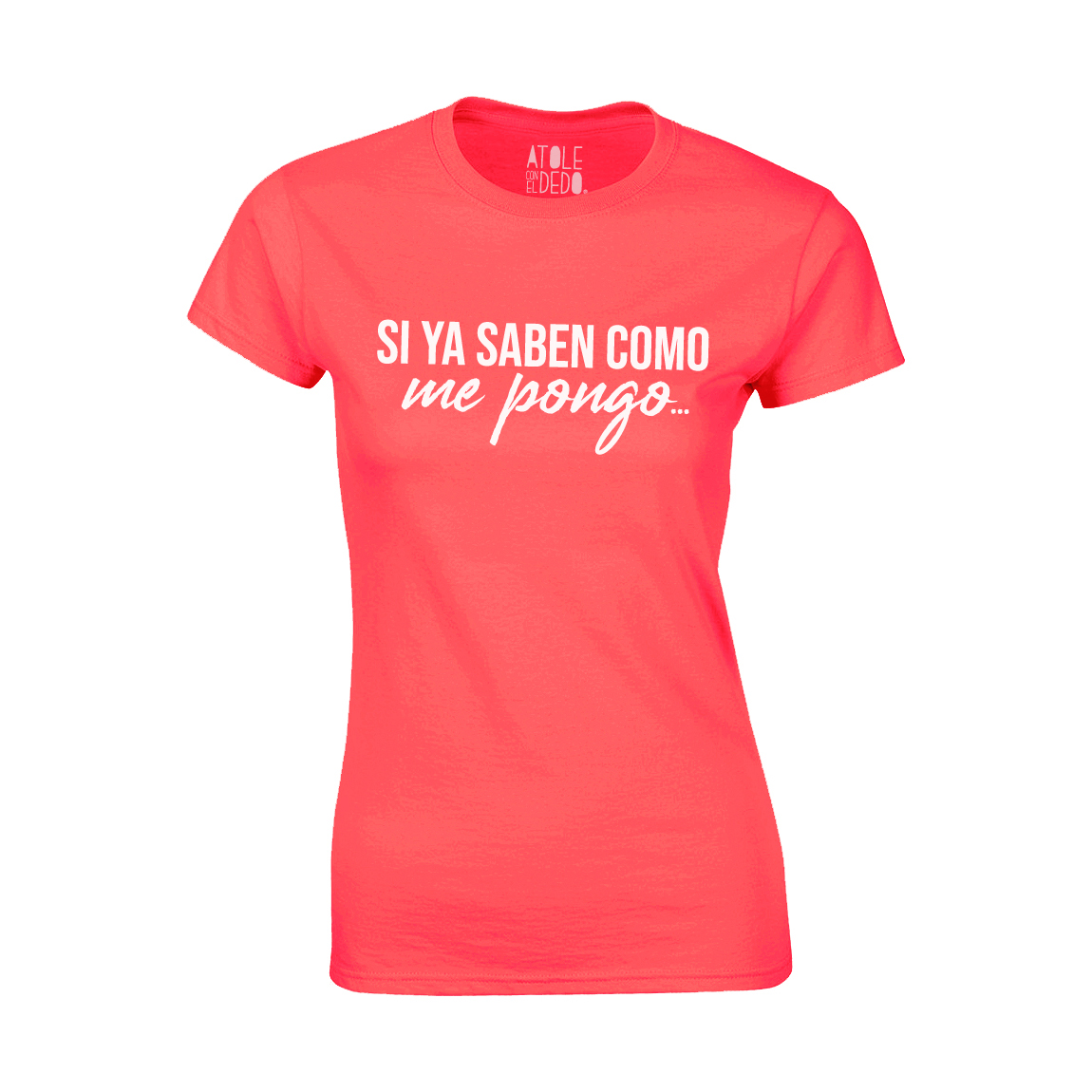 Playera Atole con el dedo Mujer Rojo G
