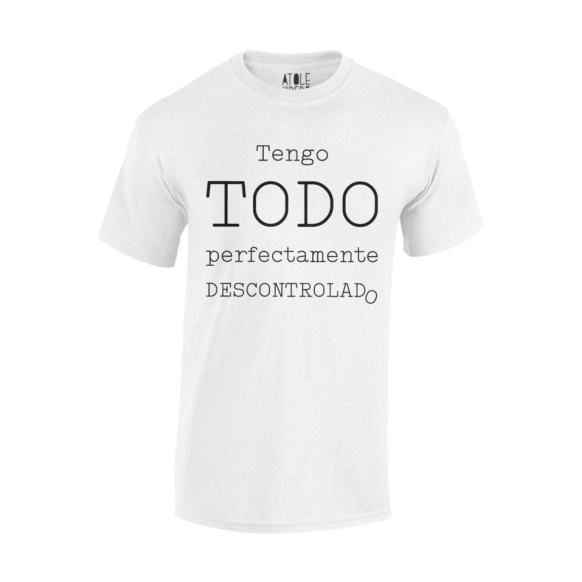 Playera Atole con el dedo Hombre Blanco M