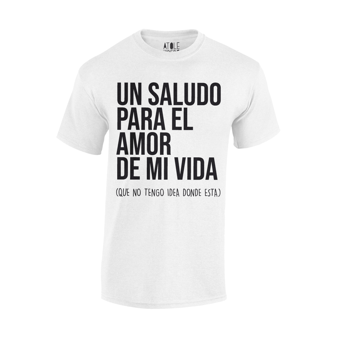 Playera Atole con el dedo Hombre Blanco G