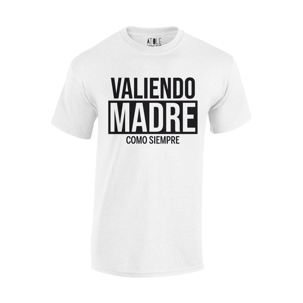 Playera Atole con el dedo Hombre Blanco CH