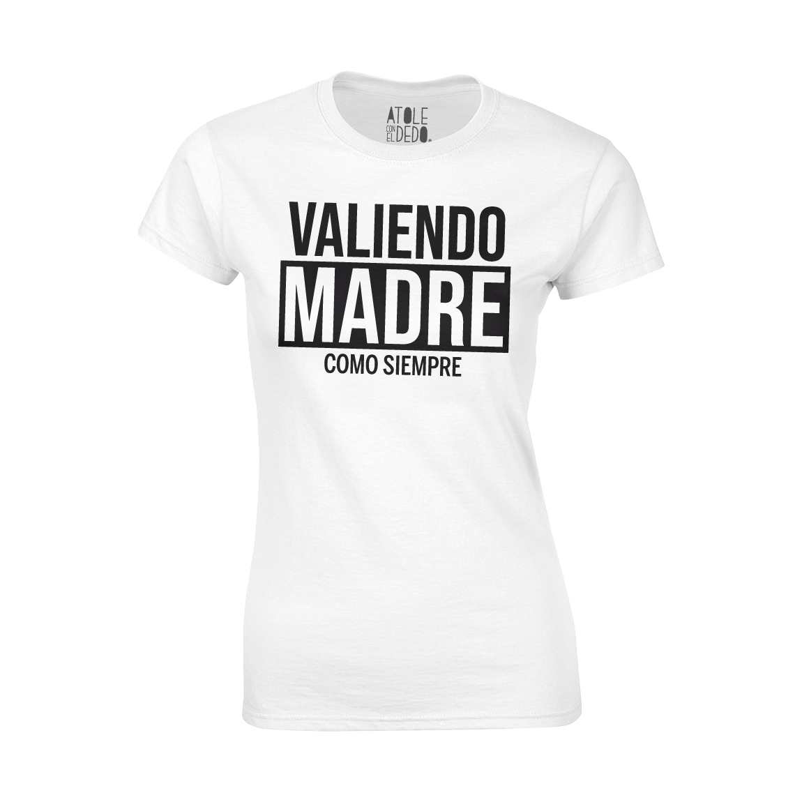 Playera Atole con el dedo Mujer Blanco G