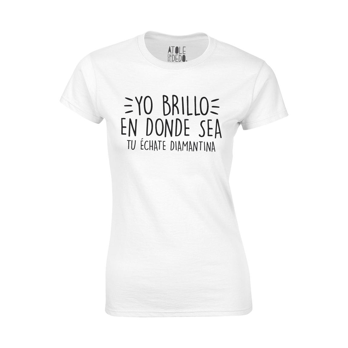 Playera Atole con el dedo Mujer Blanco G