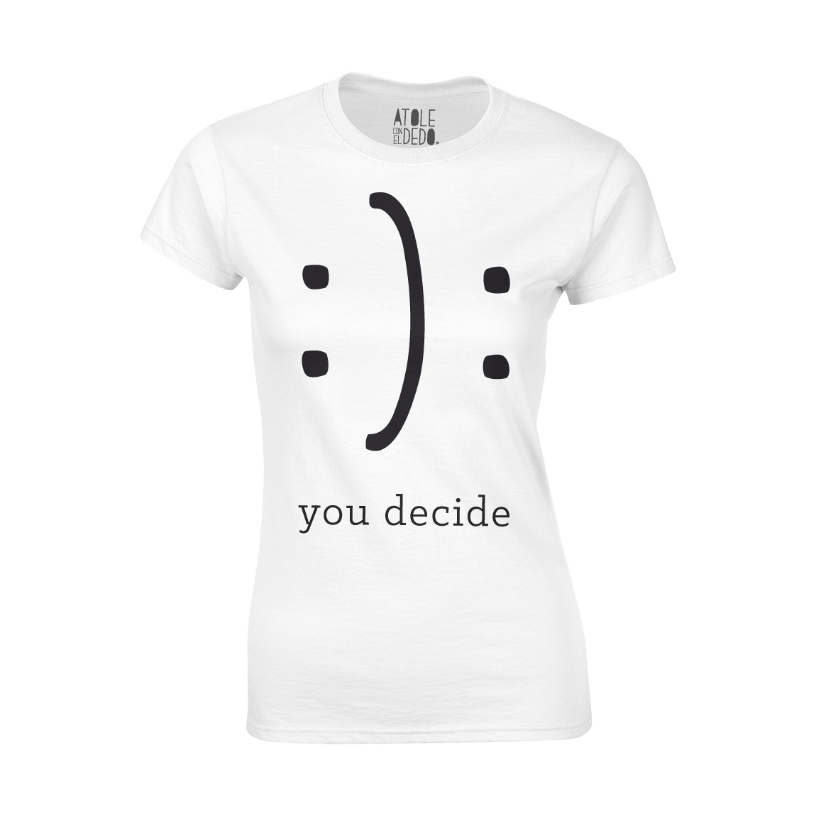 Playera Atole con el dedo Mujer Blanco G