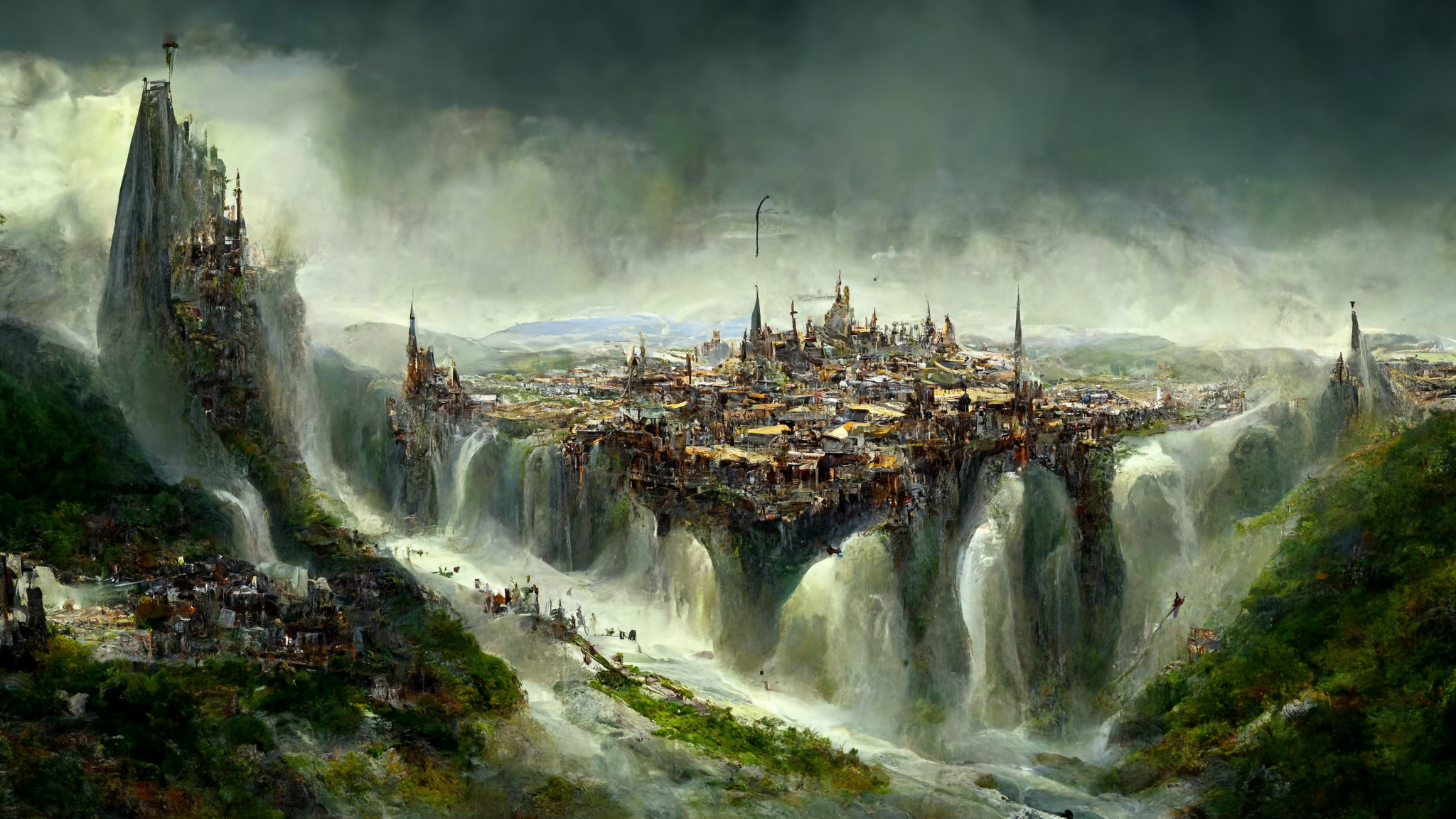 Midjourney Tolkien Elven City #2