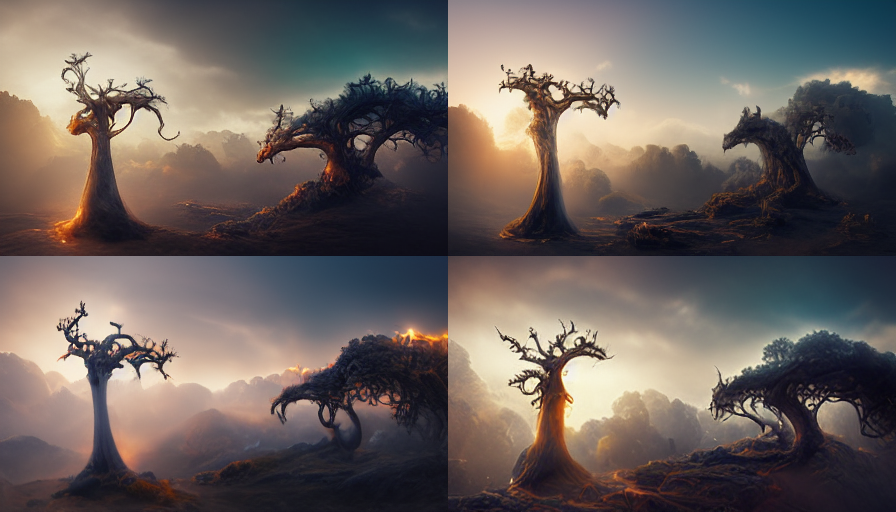 Midjourney Fantasy Trees Variants 2